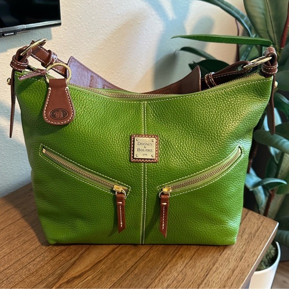 Dooney & Bourke Handbags - Dooney & Bourke Green Hobo Bag - Like New!